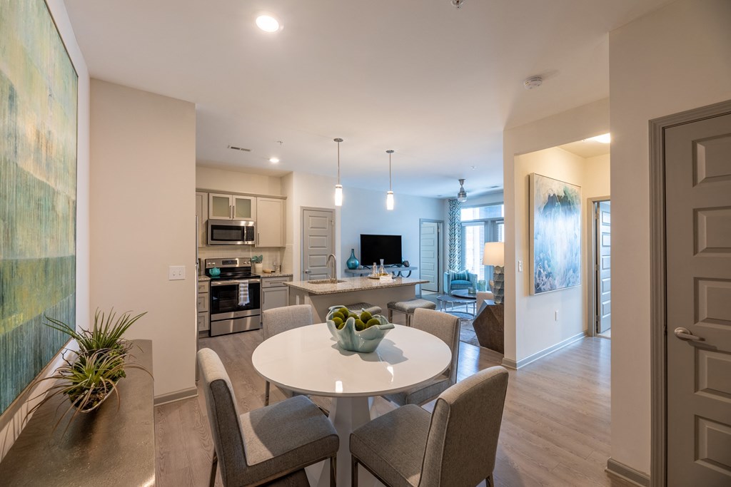 Interior kitchen and dining room