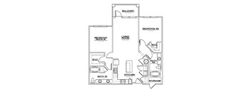 a floor plan of a house with bedrooms and a bathroom