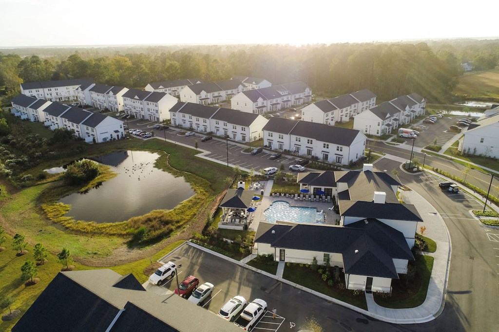 arial view of the community