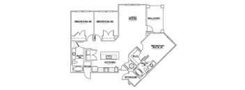 a blueprint of a floor plan of a house