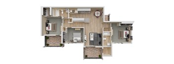 Retreat at Concord: Three Bedroom