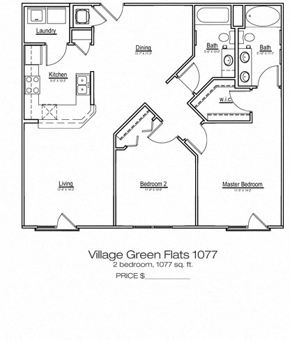 Village Green Flats Apartment Home at Main Street Square