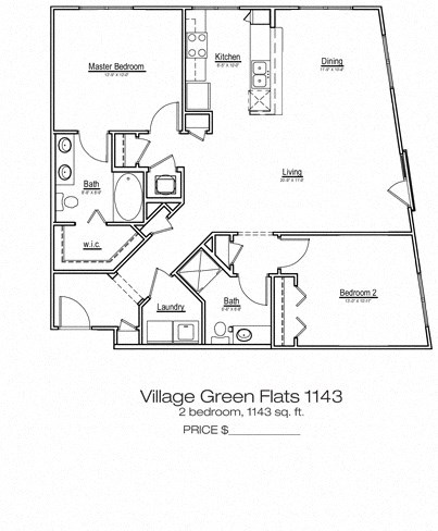 Village Green Flats Apartment Home at Main Street Square