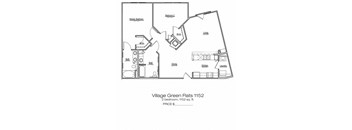 Two bedroom apartment home at Main Street Square