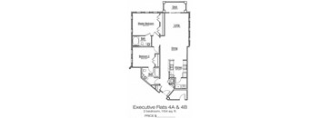 Executive Flats Floor Plan at Main Street Square
