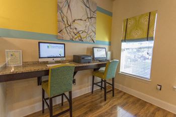 Work from home at the business center at Hawthorne at Murrayville