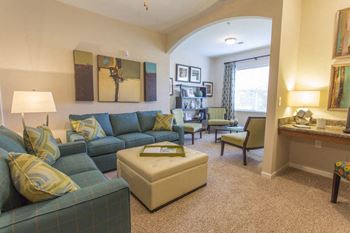 Beautifully designed living room at Hawthorne at Murrayville