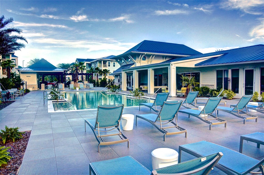 the pool area at the resort at longboat key club