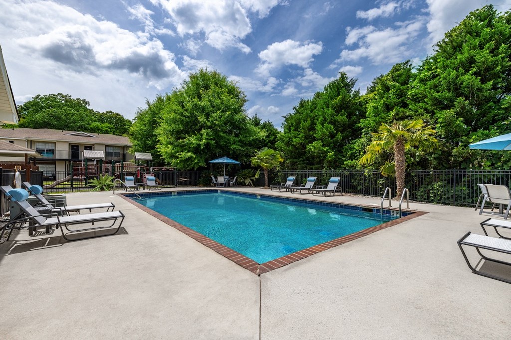 the swimming pool at our apartments