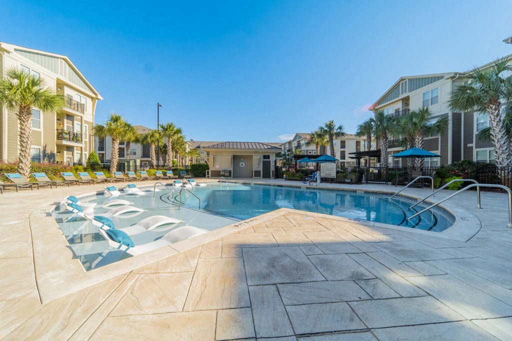 the swimming pool at the preserve at polo apartments fl