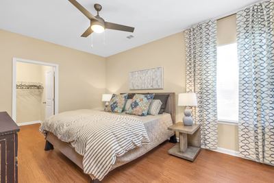 Spacious bedrooms with vinyl flooring at Hawthorne at the Hollow in Soddy-Daisy, TN