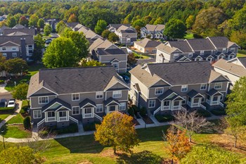 Aerial View of 501 Estates apartment homes in Durham, NC