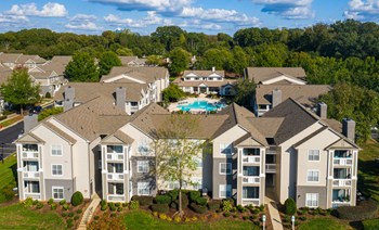 Aerial View of 501 Estates apartment homes in Durham, NC