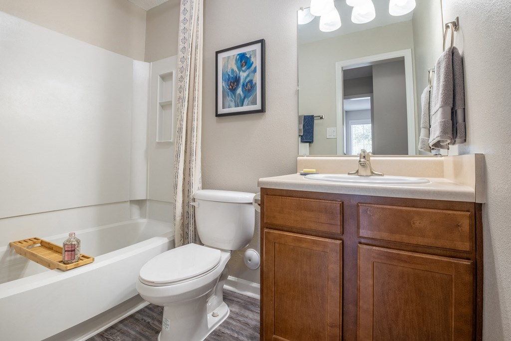 a bathroom with a toilet sink and bathtub