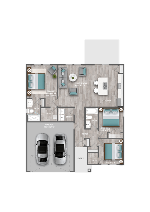 a floor plan of 2100 sq ft