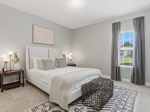 Spacious Bedrooms with Large Windows and Walk-In Closets