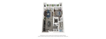 The Graham is a 1 bedroom, 1 bathroom floor plan at 8 West in Greensboro, NC