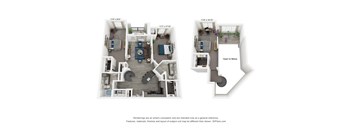 The Ace is a loft-style 2 bedroom, 2 bathroom floor plan at 8 West in Greensboro, NC
