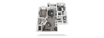 The Preserve is a 2 bedroom, 2 bathroom floor plan at 8 West in Greensboro, NC
