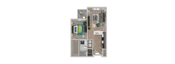 A1.1 Floor Plan at Crabtree Lakeside in Raleigh, NC