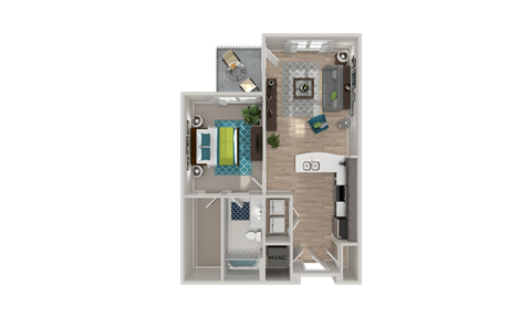 A1.1 Floor Plan at Crabtree Lakeside in Raleigh, NC