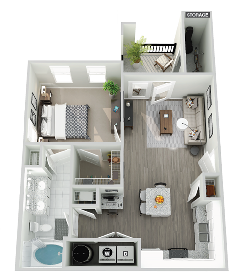 our apartments showcase a flexibility with our floor plans