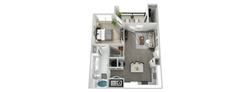 bedroom floor plan an in 2d