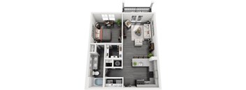 a 1 bedroom floor plan is available at the crossings at white marsh apartments in white marsh,