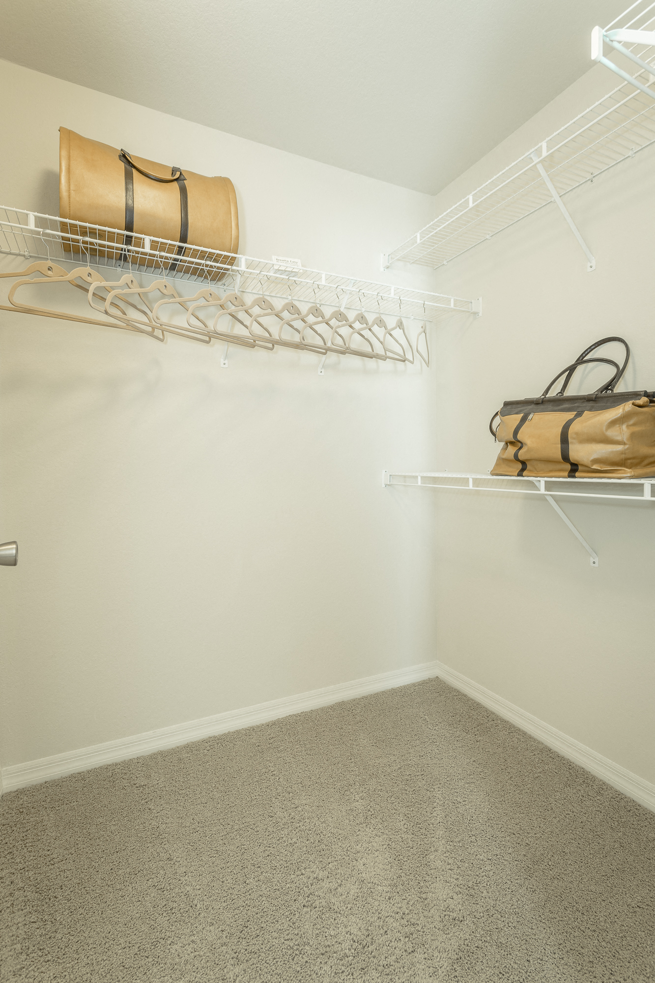 Spacious walk-in closet at Amberleigh Ridge