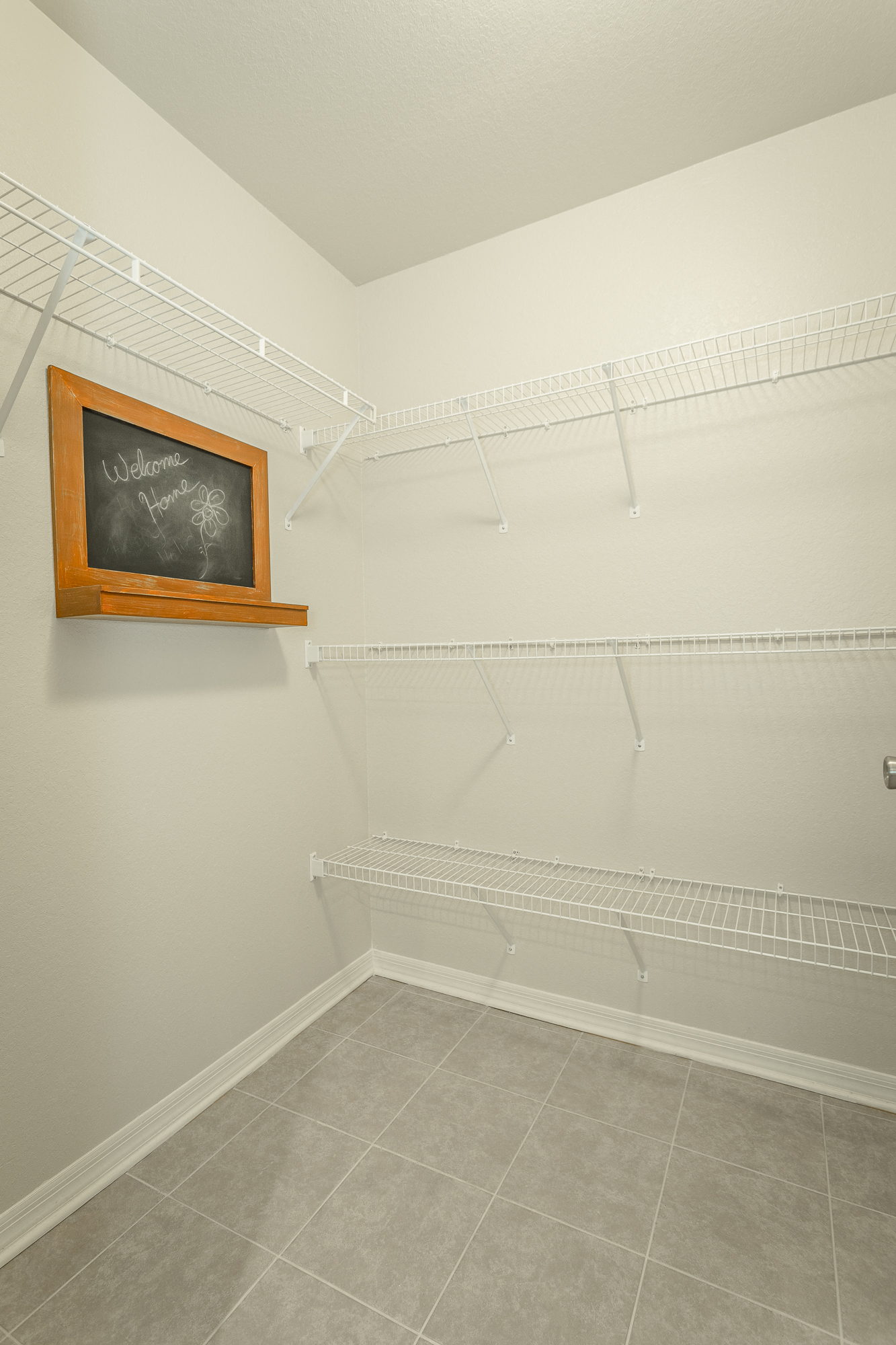 Spacious walk-in closet at Amberleigh Ridge