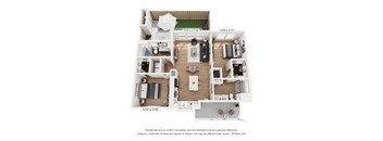 bedroom floor plan  the residences at city center apartments