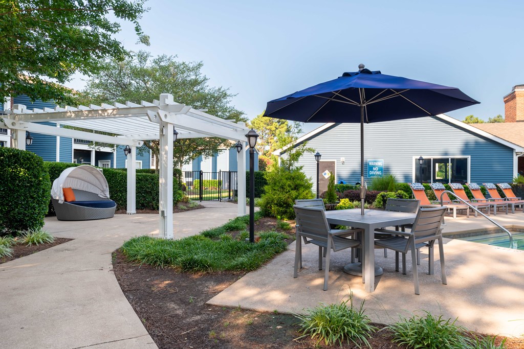 our apartments showcase a beautiful patio