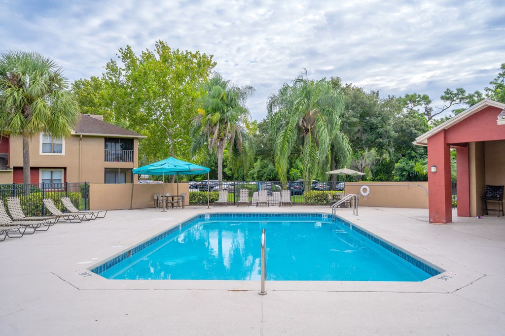 Sparkling Swimming Pool at The Avenues of Baldwin Park in Orlando, FL