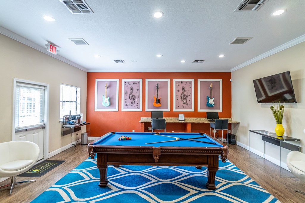 Billiards Table at The Avenues of Baldwin Park in Orlando, FL