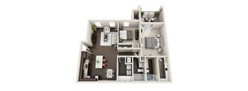 2 bedroom, 2 bath apartment