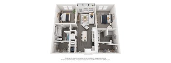 the outlook floor plan  3 bedroom  1190 sq ft