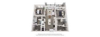 a 1 bedroom floor plan  woodland commons apartments