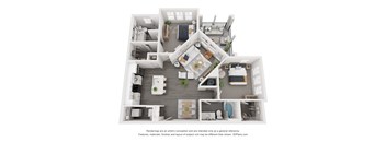 a 3 bedroom floor plan is shown in this image