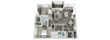 a floor plan of a 1 bedroom apartment at the crossings at white marsh apartments, transparent p