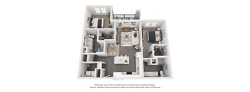 a 1 bedroom floorplan is shown in this image