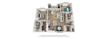 a floor plan of lodges at the avenues of north decatur