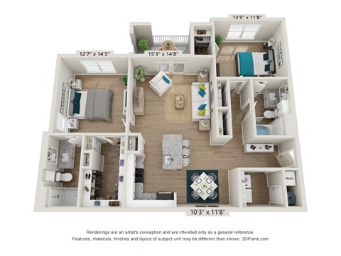 a floor plan of lodges at the avenues of north decatur