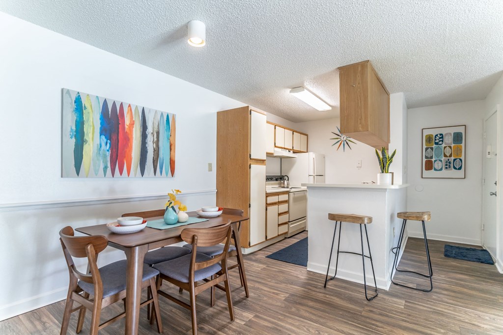 Kitchen and Dining Room Area at Barber Park Apartments in Orlando FL
