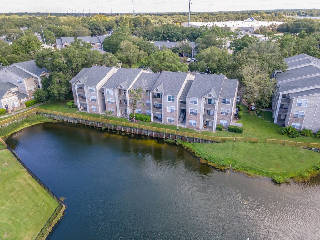 Aerial Views of Barber Park Apartments in Orlando FL