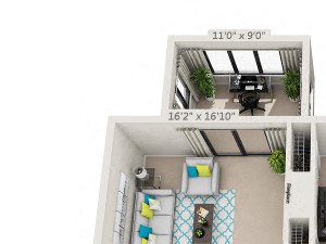 The Birch Floor Plan Rendering at Hawthorne Creekside in Chattanooga TN The Birch Floor Plan Rendering at Hawthorne Creekside in Chattanooga TN