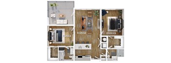 A series of images showing different layouts of a room with furniture and measurements.