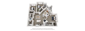 a floor plan of a 1 bedroom floor plan