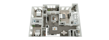 our apartments have a spacious living room with a fireplace