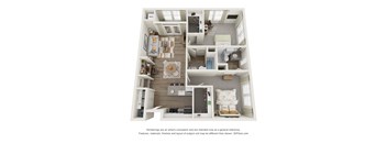 a 3 bedroom floor plan of a 2100 sqft apartment