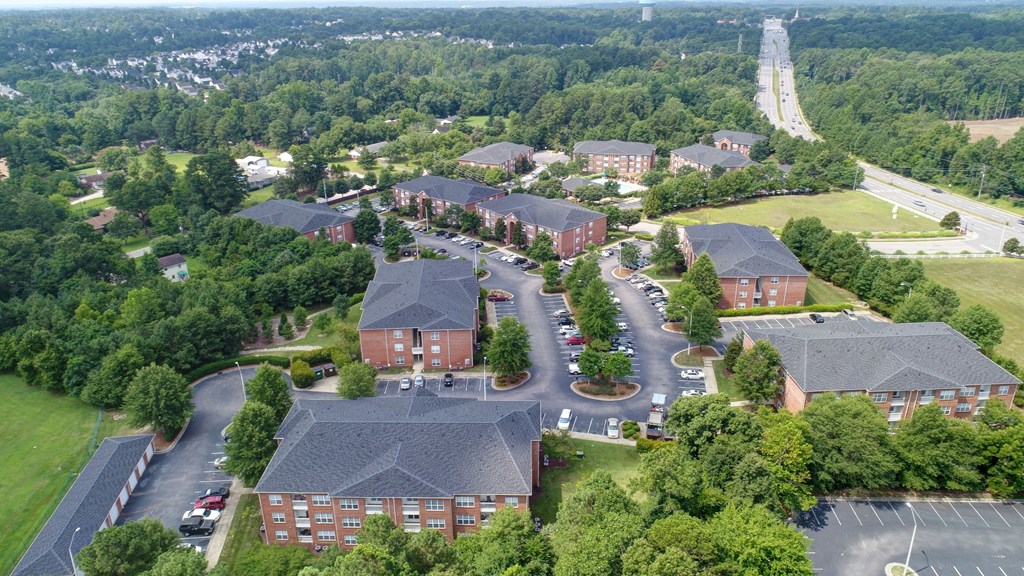 Aerial View of Wynslow Park Apartments in Raleigh, NC